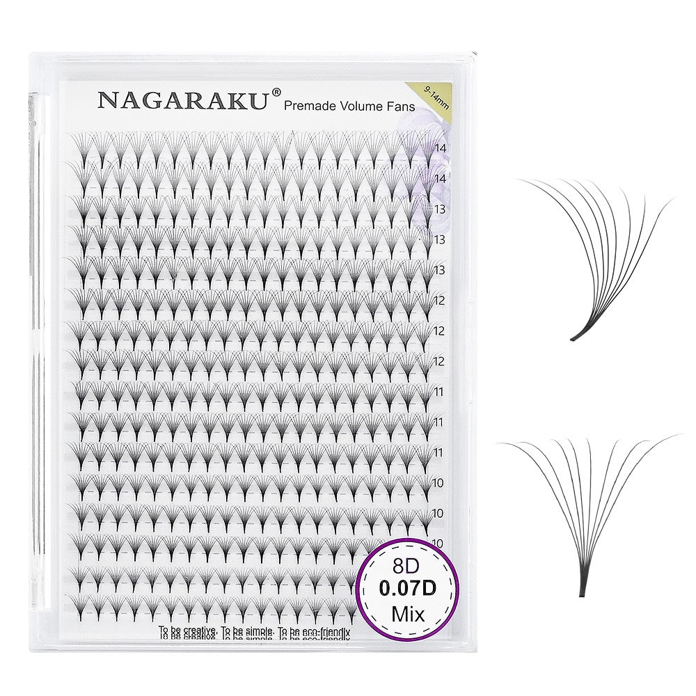 Extensii gene gata facute Nagaraku 8D, 16 linii 320 buchetele