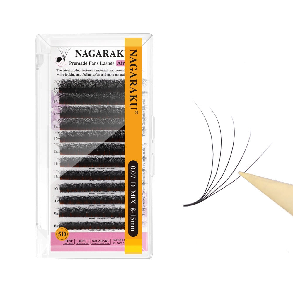 Extensii gene gata facute Nagaraku 5D, 1200 buchetele