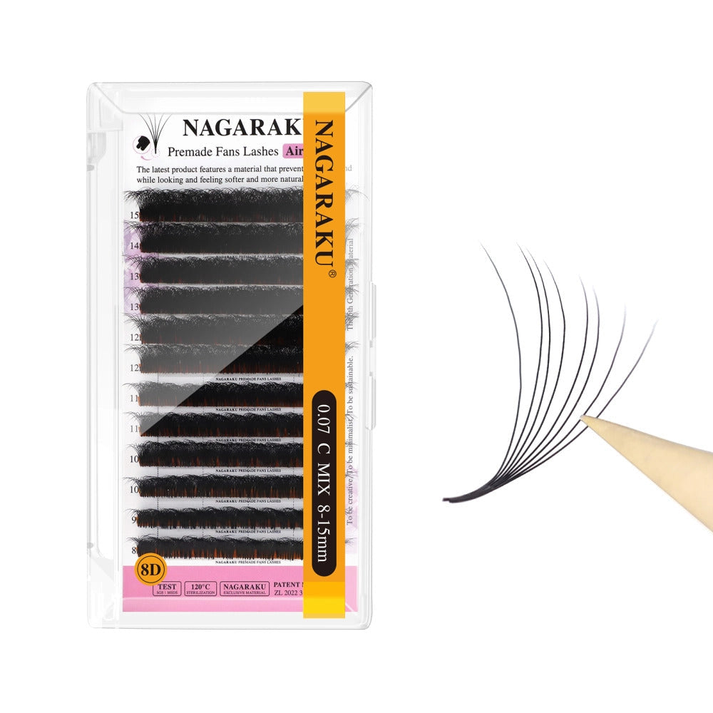 Extensii gene gata facute Nagaraku 8D, 960 buchetele