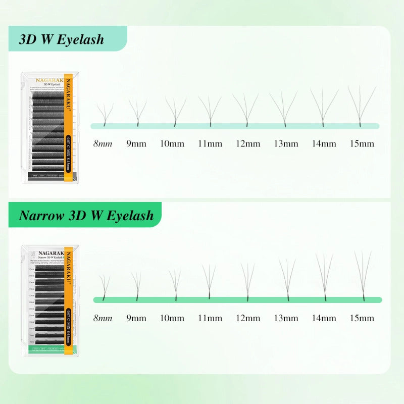 Extensii gene gata facute Nagaraku Narrow 3D W