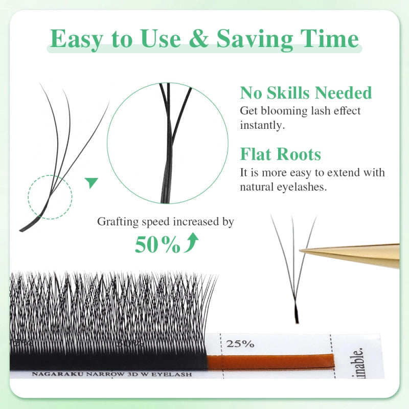 Extensii gene gata facute Nagaraku Narrow 3D W